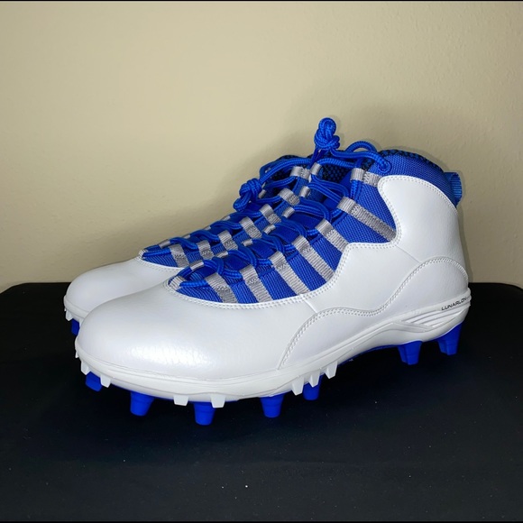 Off-White J1 High Football Cleats 15 M / Royal Blue